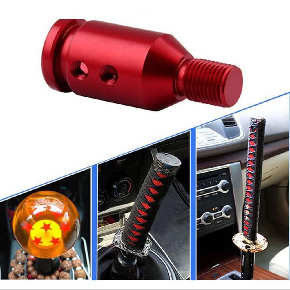 Lanfy Suku Cadang Interior Mobil 12.5 * 12 cm Shift Knob Aksesoris Pasang Konverter Ulir Sekrup