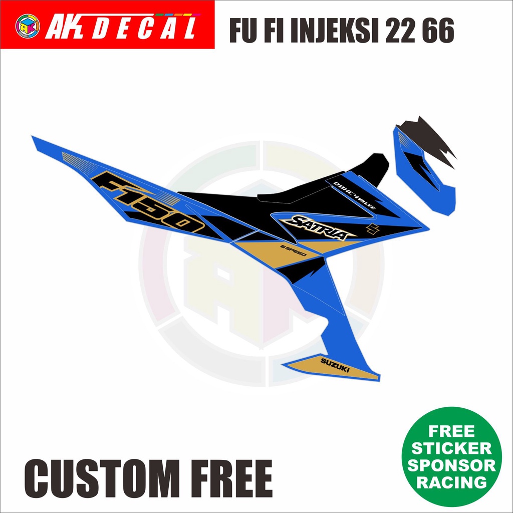 STRIPING LIVERY SATRIA F150 FUFI INJEKSI CUSTOM 2266