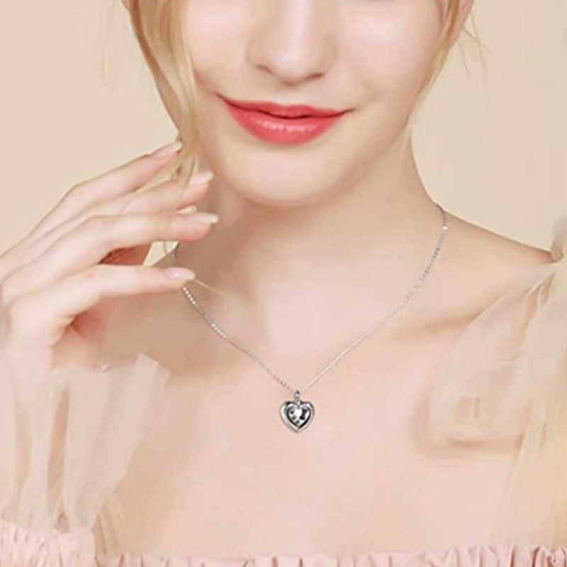 Fancyqube Kalung Desain Hati Bahan Sterling Silver Untuk Kremasi