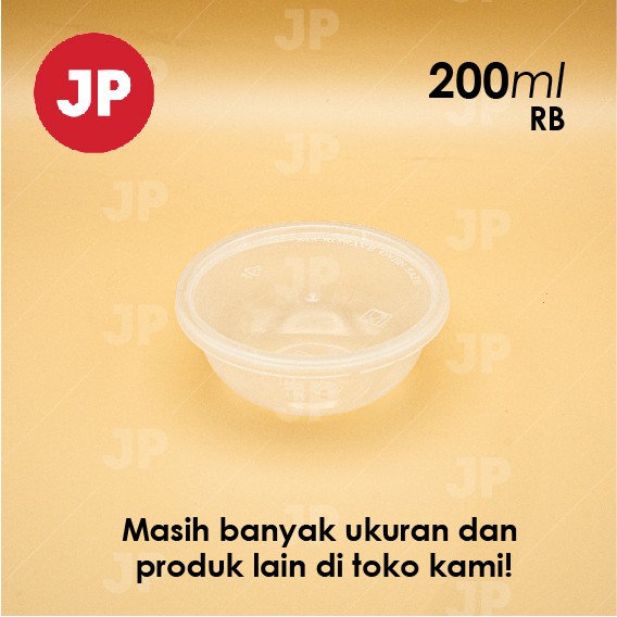 Mangkok Plastik Thinwall Bulat RB 200ml (ISI 5)