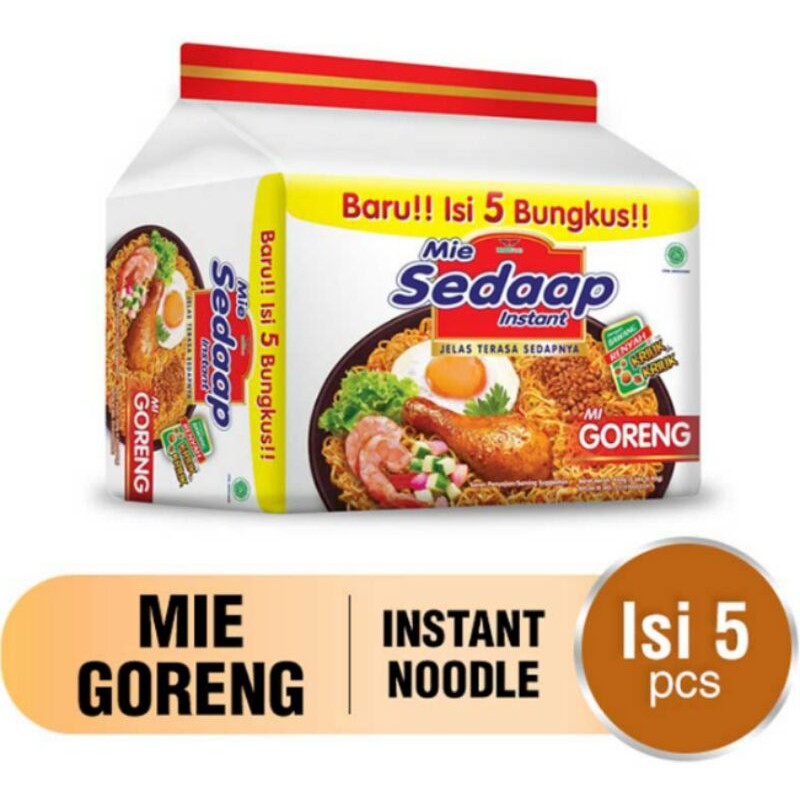 

mie sedaap goreng 5x90 grm