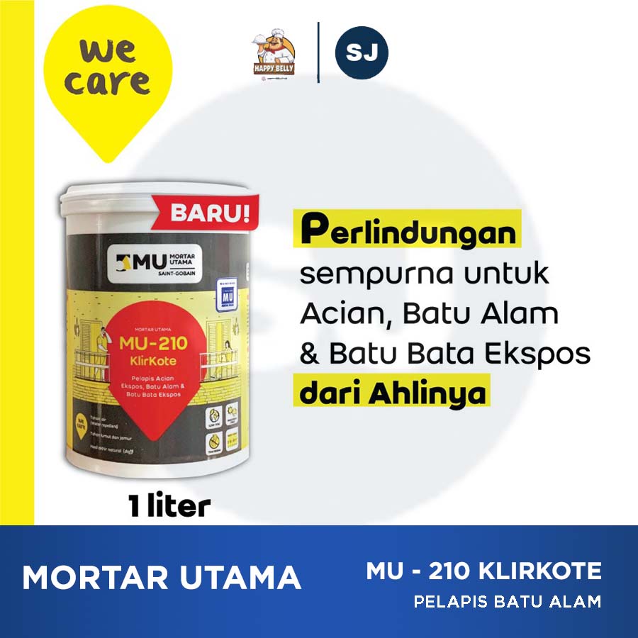 Mortar Utama Weber MU-210 KlirKote Pelapis Acian Ekspos