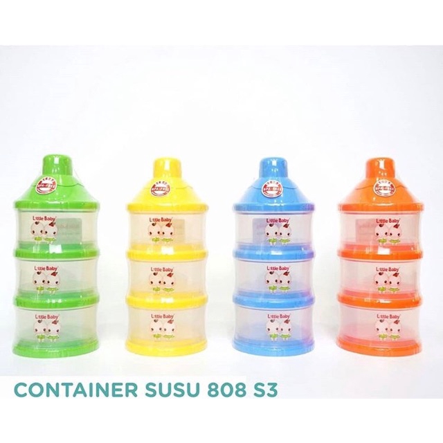 Little Baby Container Milk Case/Tempat Susu Bubuk Susun/Kontainer Susu