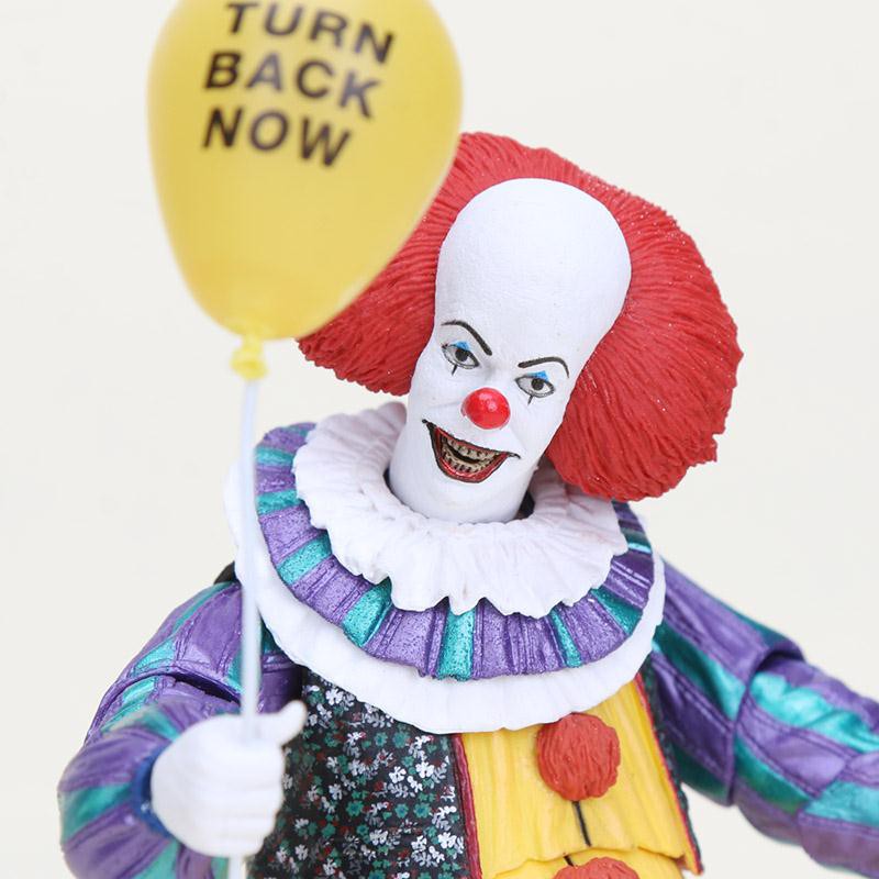 Import 16cm NECA IT THE MOIVE Pennywise Joker 1990 Action Figure Clown Horror Model PVC Action