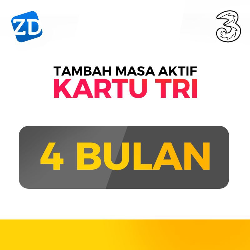 Perpanjang Masa Aktif Kartu Tri 4 Bulan