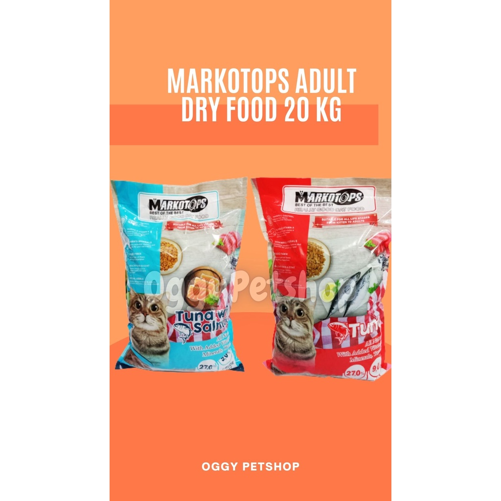 Markotops Adult DRY FOOD MAKANAN KUCING KEMASAN 20kg Khusus GOJEK/GRAB