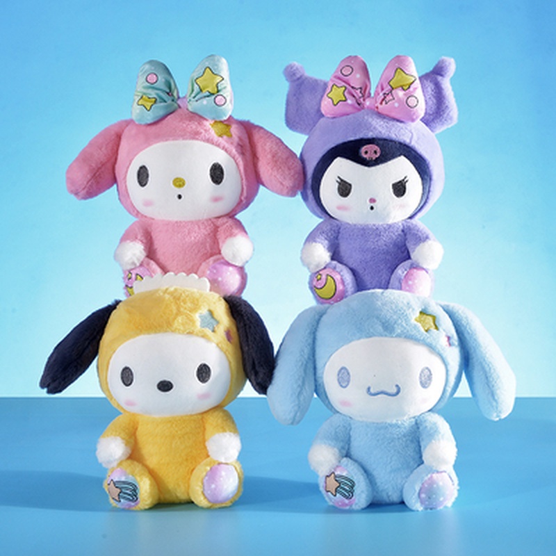 Mainan Boneka Stuffed Plush Kartun Anime Sanrio Sakura Kuromi Mymelody Hello Kitty Cinnamoroll 23cm Untuk Hadiah Anak