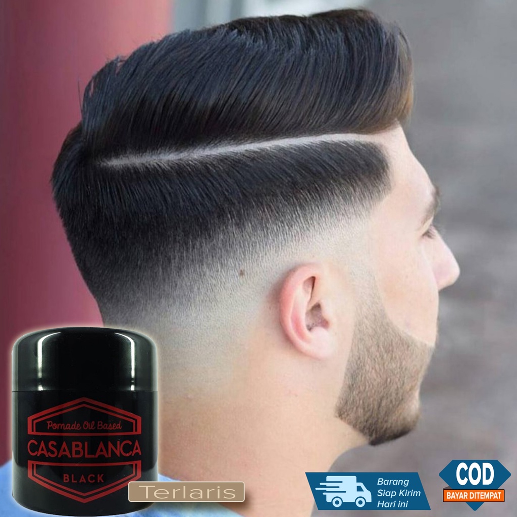 Minyak Rambut Cowok Pria Multifungsi Model gaya Rambut sesuai Selera Gaya Retro Klimis atau gaya Gau
