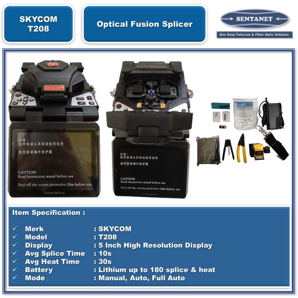 Fusion Splicer Skycom T208