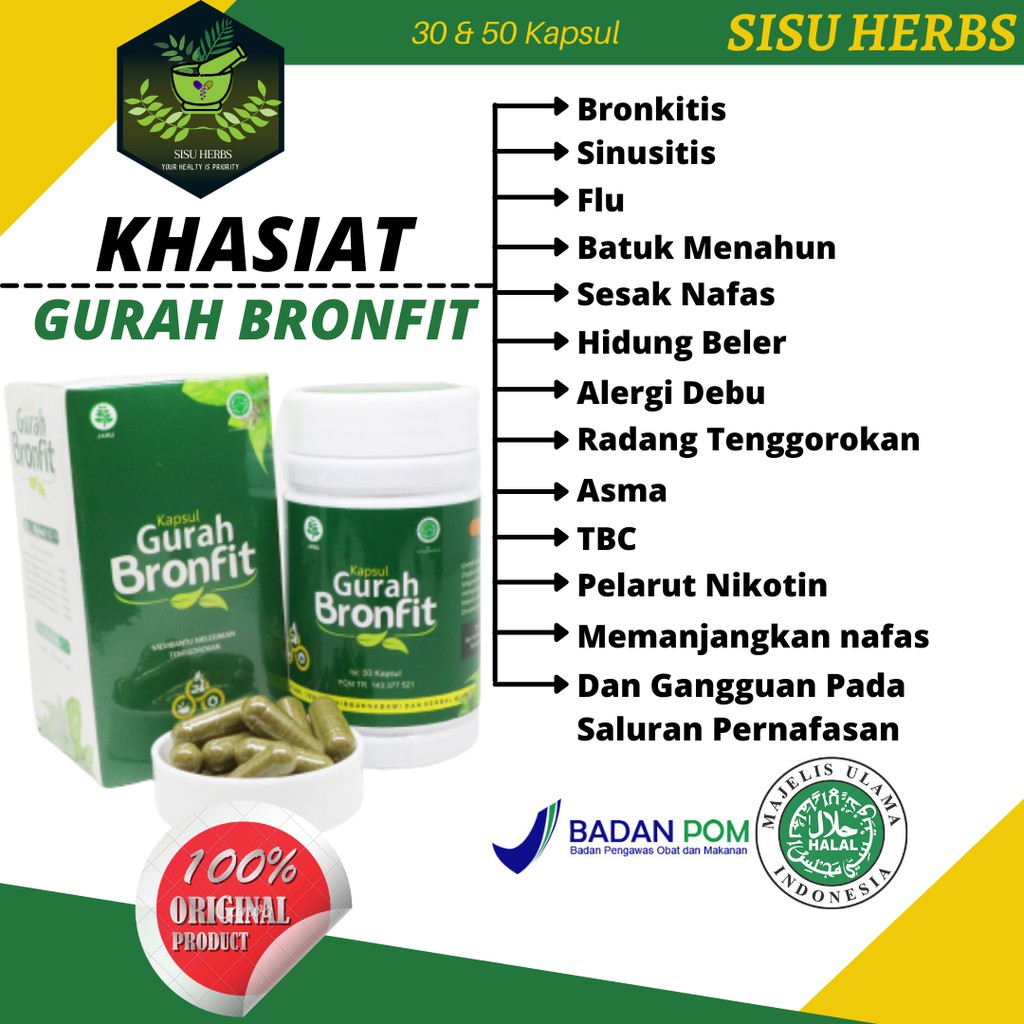 Gurah Bronfit Naturafit Obat Paru Paru TBC ISPA Batuk Menahun Herbal Asli SiGurah Obat Batuk Sakit Tenggorokan Sinusitis Asma Sesak Nafas Flu Bronkitis Bronkhitis Hidung Beler Alergi Debu Radang Tenggorokan Pelarut Nikotin Memanjangkan Naf