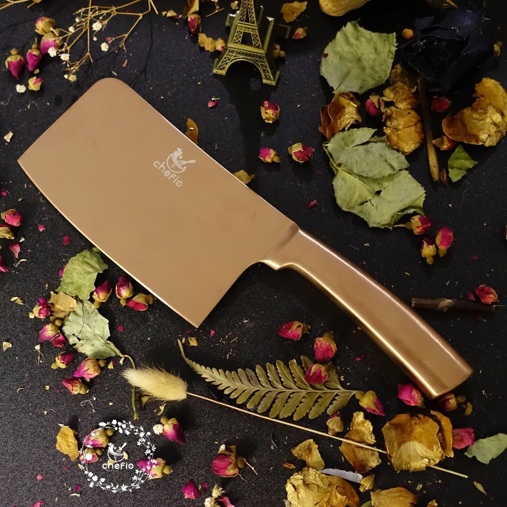 Chefio Pisau Golok Stainless Warna / Golok Daging / Pisau Daging