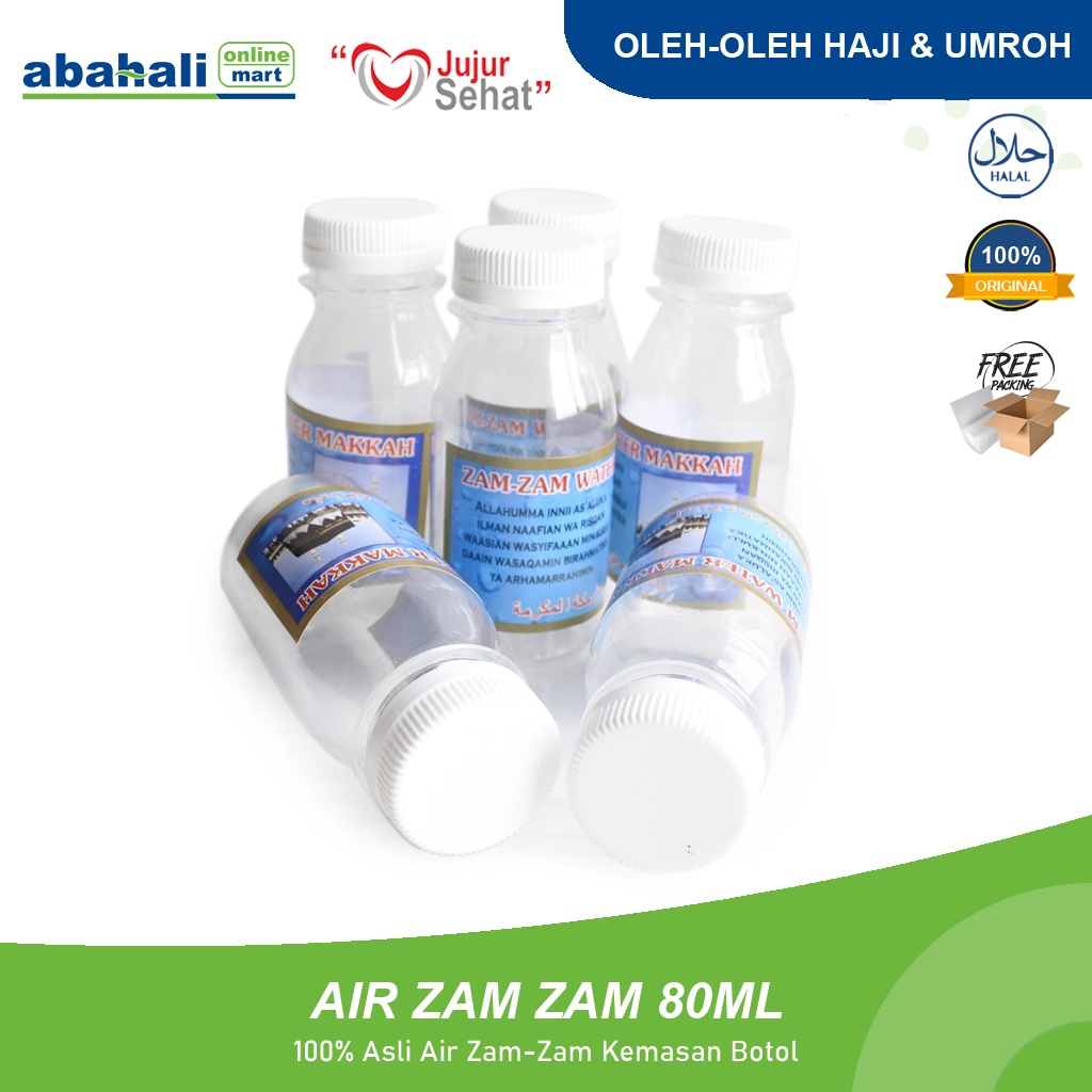 

Air Zamzam Asli 100% 80ml Zam Zam Original Oleh Oleh Haji dan Umroh