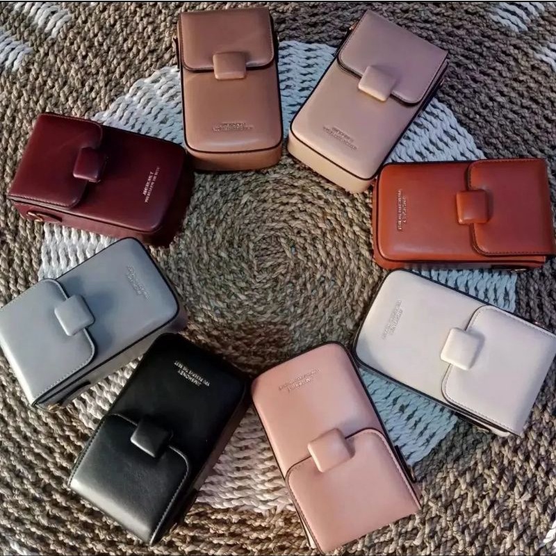 Jimshoney Eleanor Minibag Kekinian Branded Original Tas Dompet Pouch HP Tali Panjang Kado Ulang Tahu
