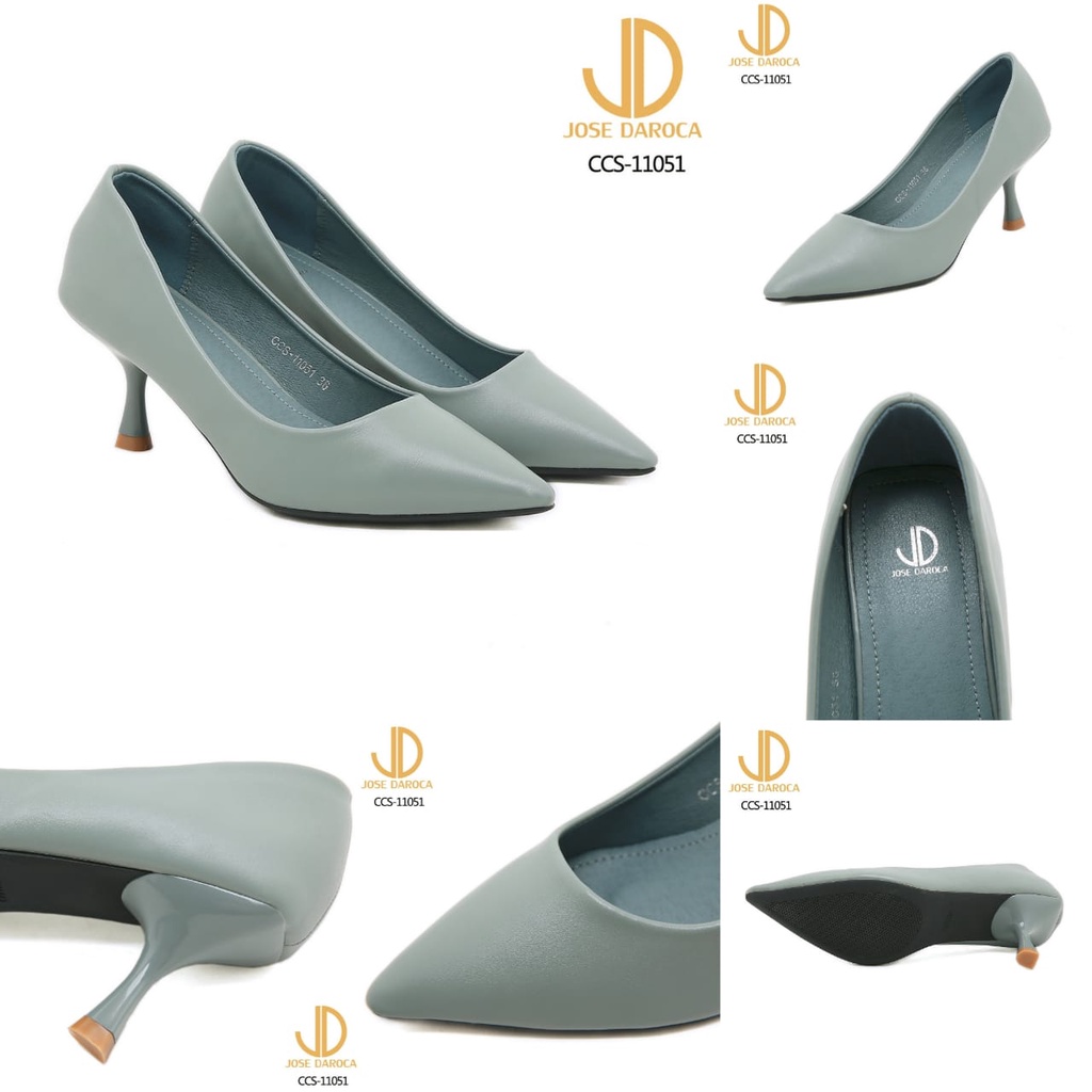 JOSE DAROCA High Heels Stiletto Kulit Shoes # CCS-11051 # ORIGINAL