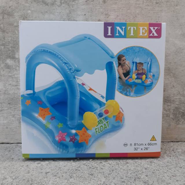 Intex Pelampung Anak Canopy - Ban Renang Bayi Tempat Duduk Baby