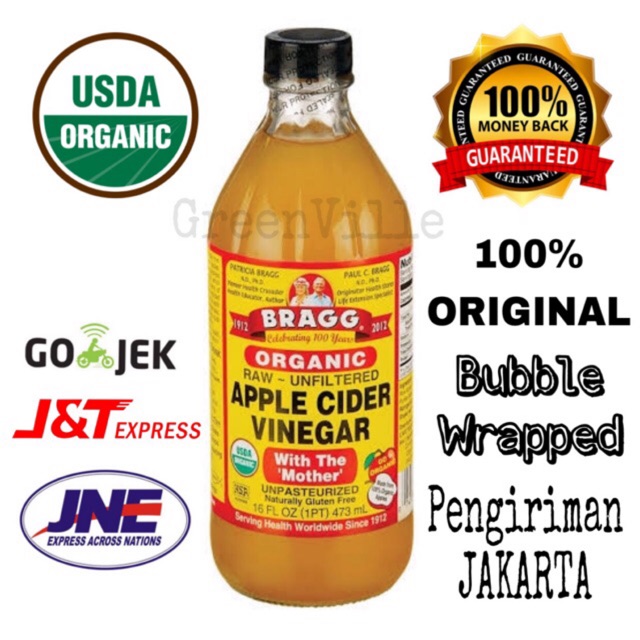 Bragg Apple Cider Vinegar 473ml Cuka Apel Organik