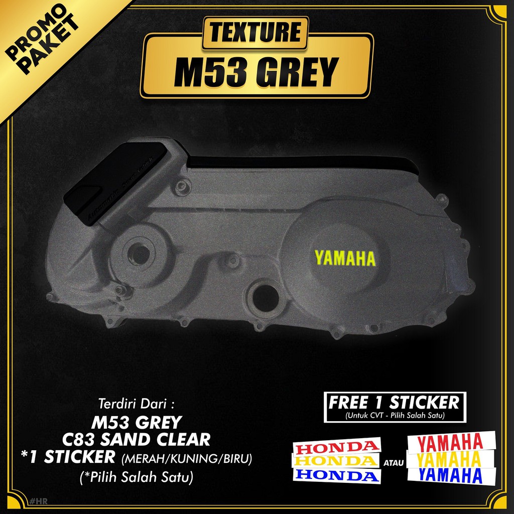 Paket CVT M53 Grey + FREE Sticker CVT / Sapporo Ultimate / Cat Spray Semprot Aerosol Terbaik