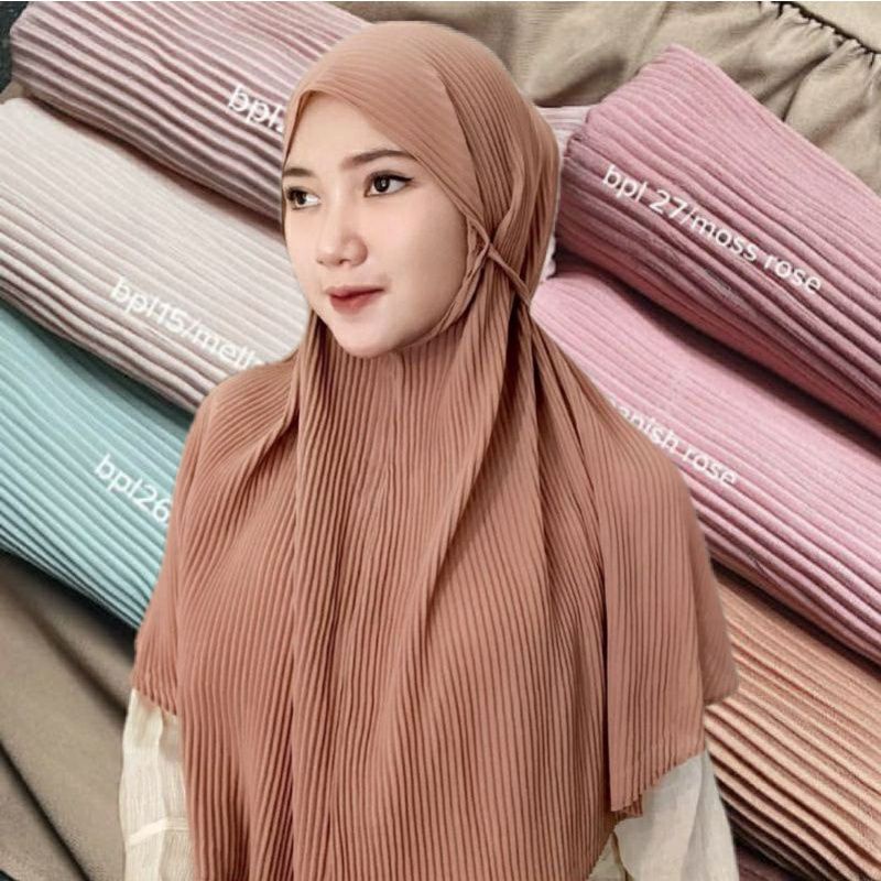 Bergo plisket | jilbab instan plisket