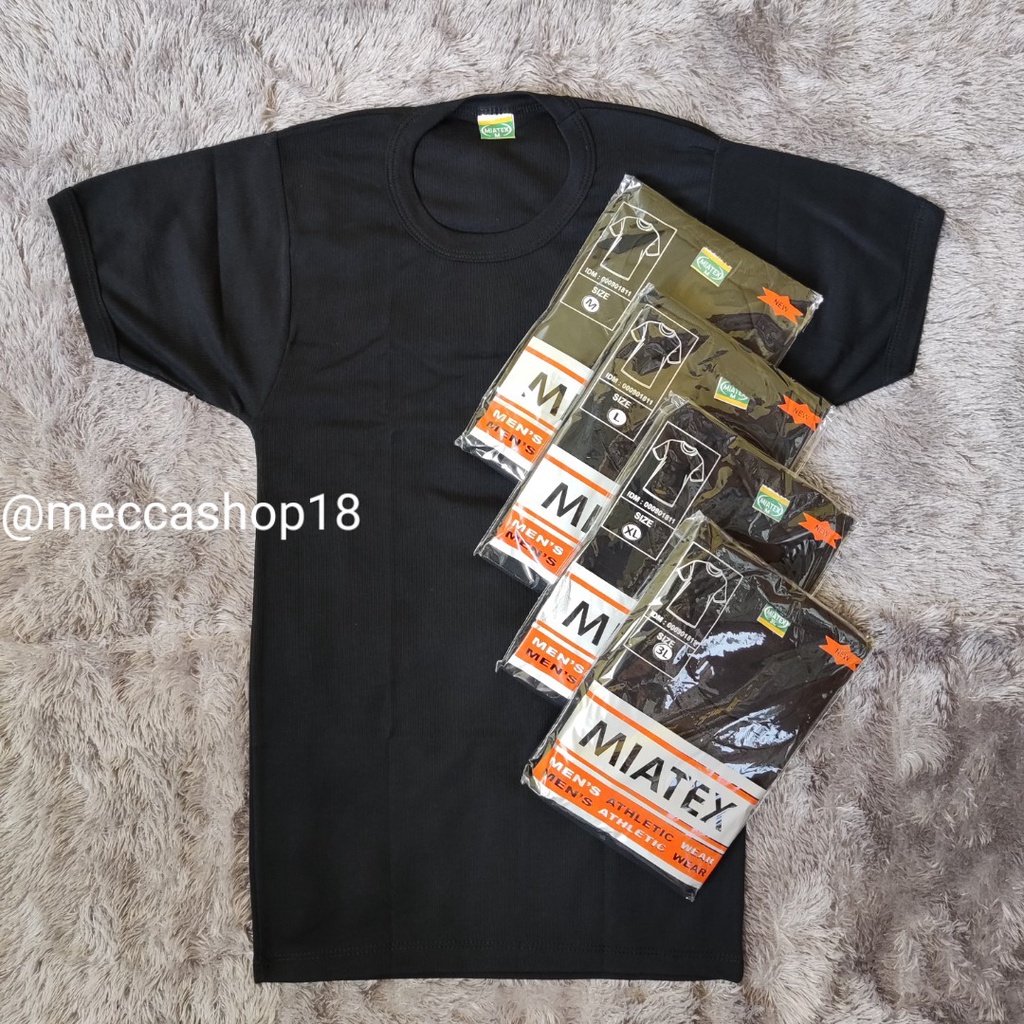 DISKON Kaos Polos Oblong Pria Premium Hitam Putih