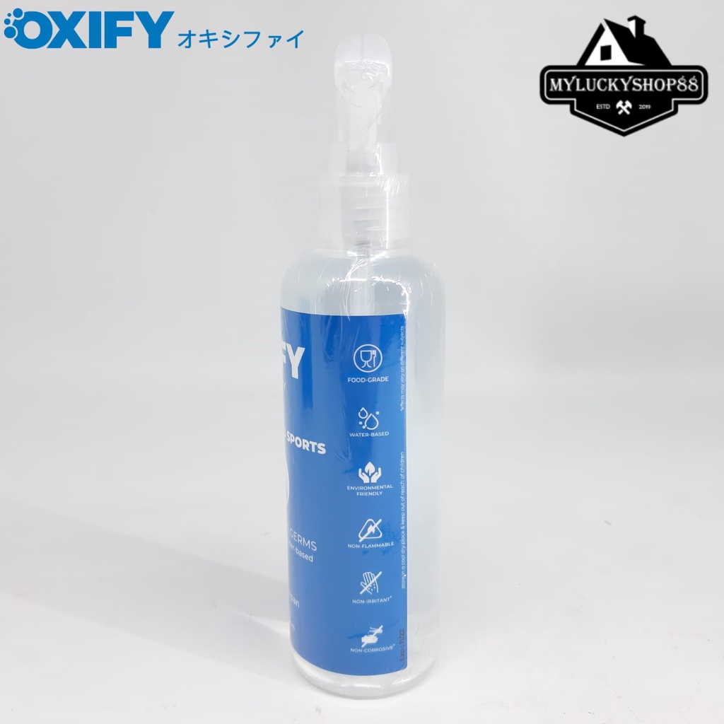 OXIFY Automotive Sports Sanitizer Disinfectant Japan 250ml Water Based