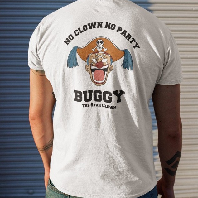 Tshirt Buggy the star clown Onepiece Anime Manga Premium Unisex