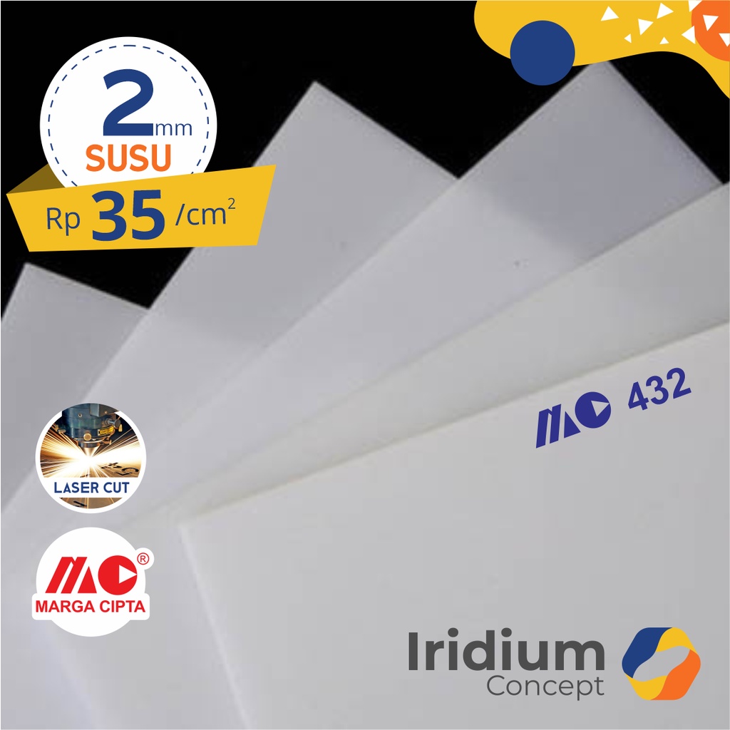 

Akrilik Lembaran Putih Susu 2 mm / Acrylic Sheet Tranparent White 2mm custom laser