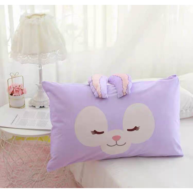 SARUNG BANTAL KELINCI UNGU STELLA LOU SHELLIE MAY DUFFY BEAR KUCING GELATONI PILLOW COVER IMPOR