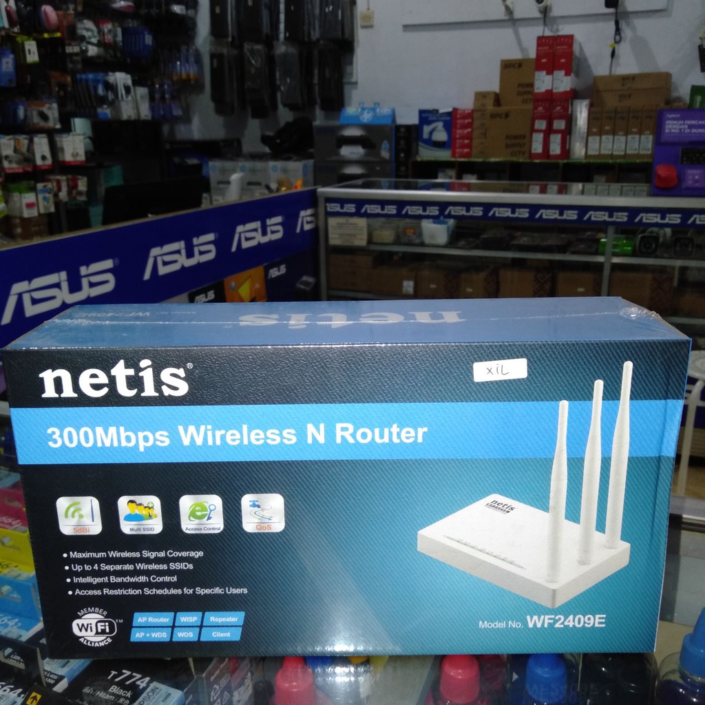 Wf2409e Netis 300mbps Wireless N Router 3 Antena Shopee Indonesia