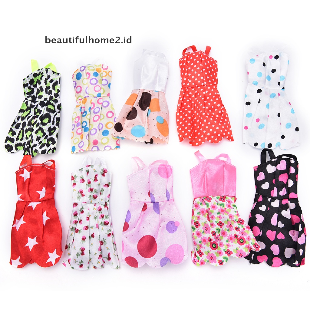 (Beautifulhome2) Buku Literatur Bahasa MandarinId 10pcs Dress Pesta Handmade Untuk Boneka Barbie