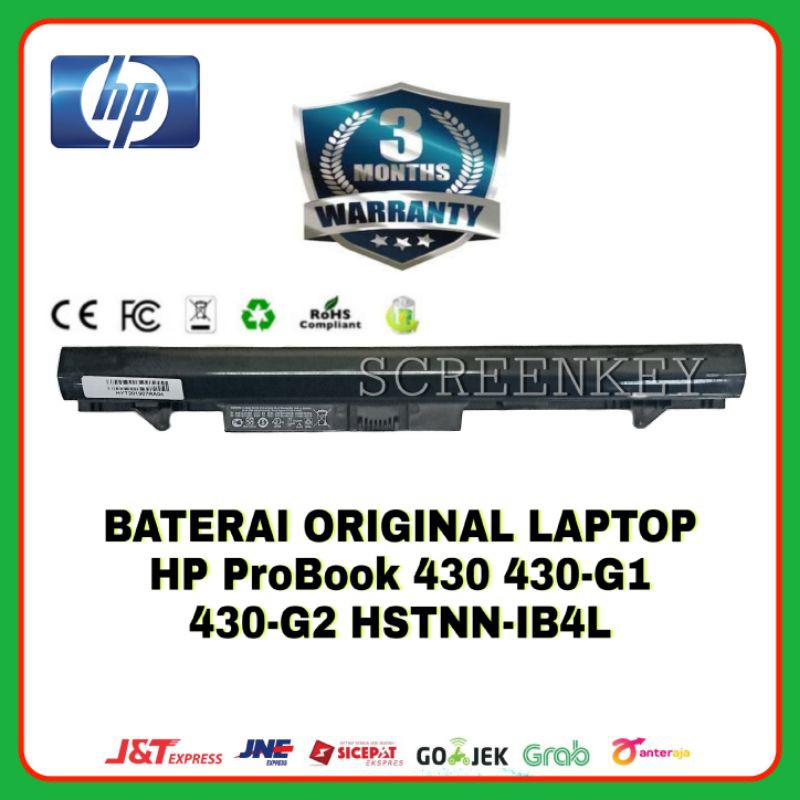 Baterai Batre Laptop HP ProBook RA04 430 430-G1 430-G2 HSTNN-IB4L Original