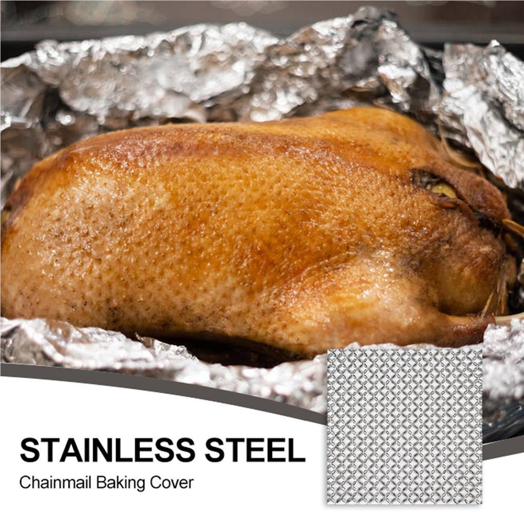 Rantai Stainless Steel Cover Baking Sayuran / Daging Sapi / Babi Aksesoris Dapur (house2020)