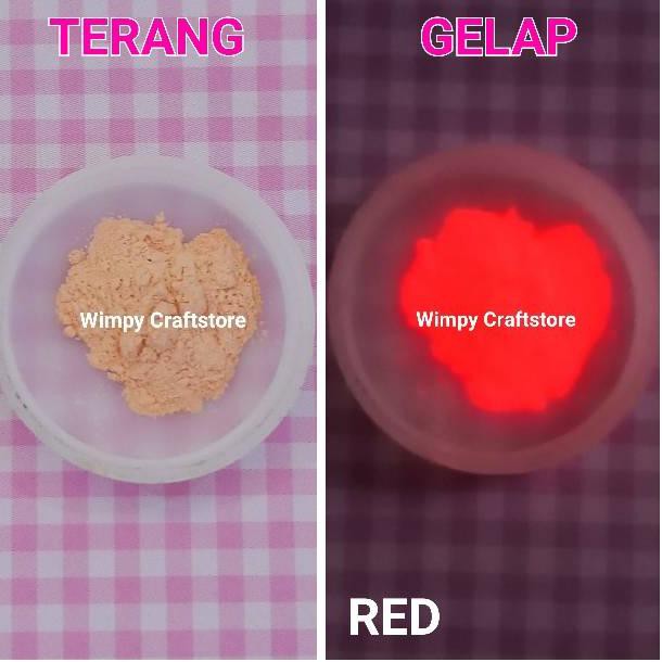(_*) Bubuk glow in the dark cat glow in the dark paint bubuk fosfor serbuk fosfor bahan resin bahan