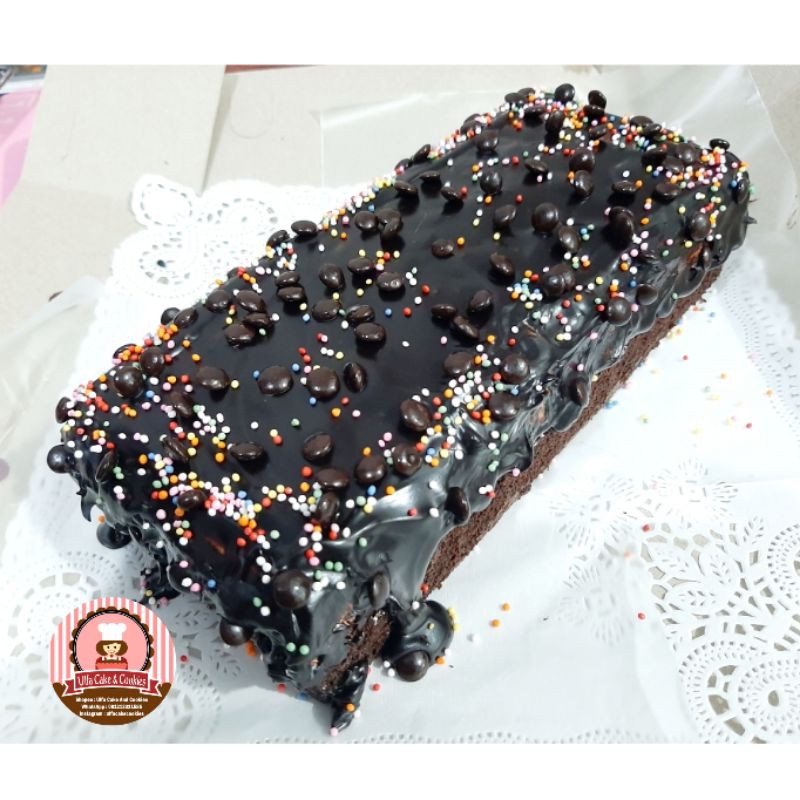 

Kue Brownies Lumer Coklat Ganache 22x10