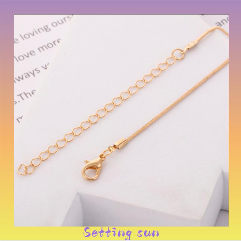 Fashion Kalung Salib Emas Kalung Sederhana Wanita Aksesoris Liontin Hypoallergenic TN