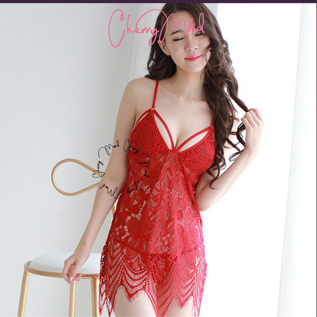 ASTER Lingerie Sexy Bahan Lace Transparan All Size Dress Wanita Baju Tidur Terbaru Piyama Kekinian Baju Dinas Depan Suami Sleepwear G-string Termurah Baju Malam Pertama Terbaru Pakaian Dalaman Wanita-5