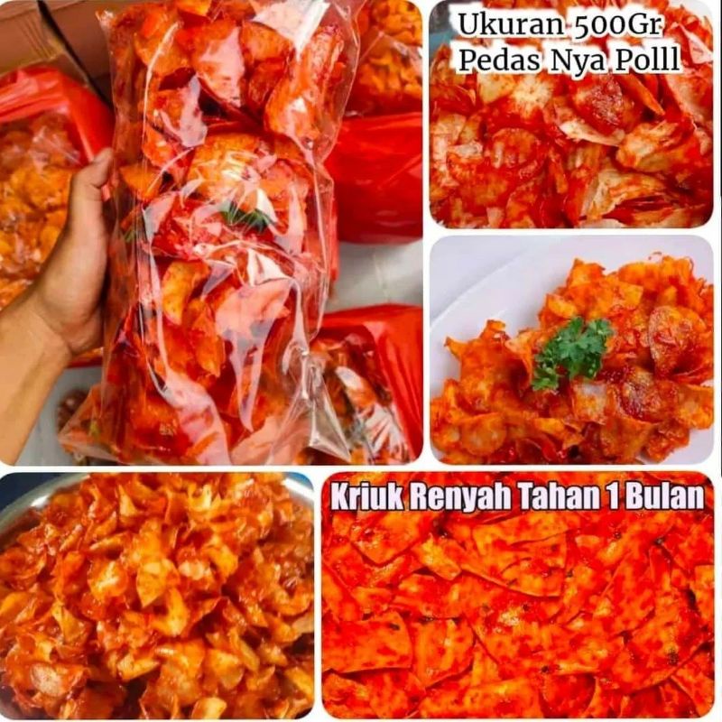 

keripik rujak viral daun jeruk 500 gram wuenak tenan