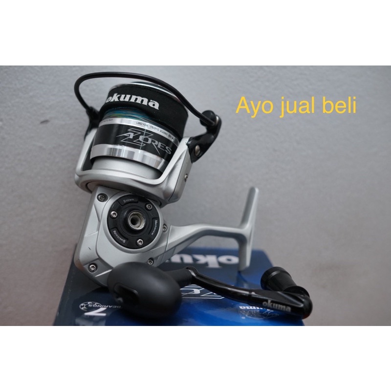 Reel Okuma Azores Z65( sudah include J Braid PE 6 X8 300 Meter