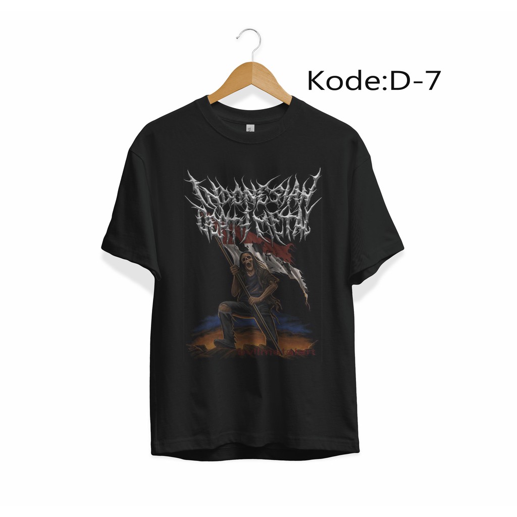 KAOS INDONESIA DEATH METAL TSHIRT MUSIK ROCK IDDM 07
