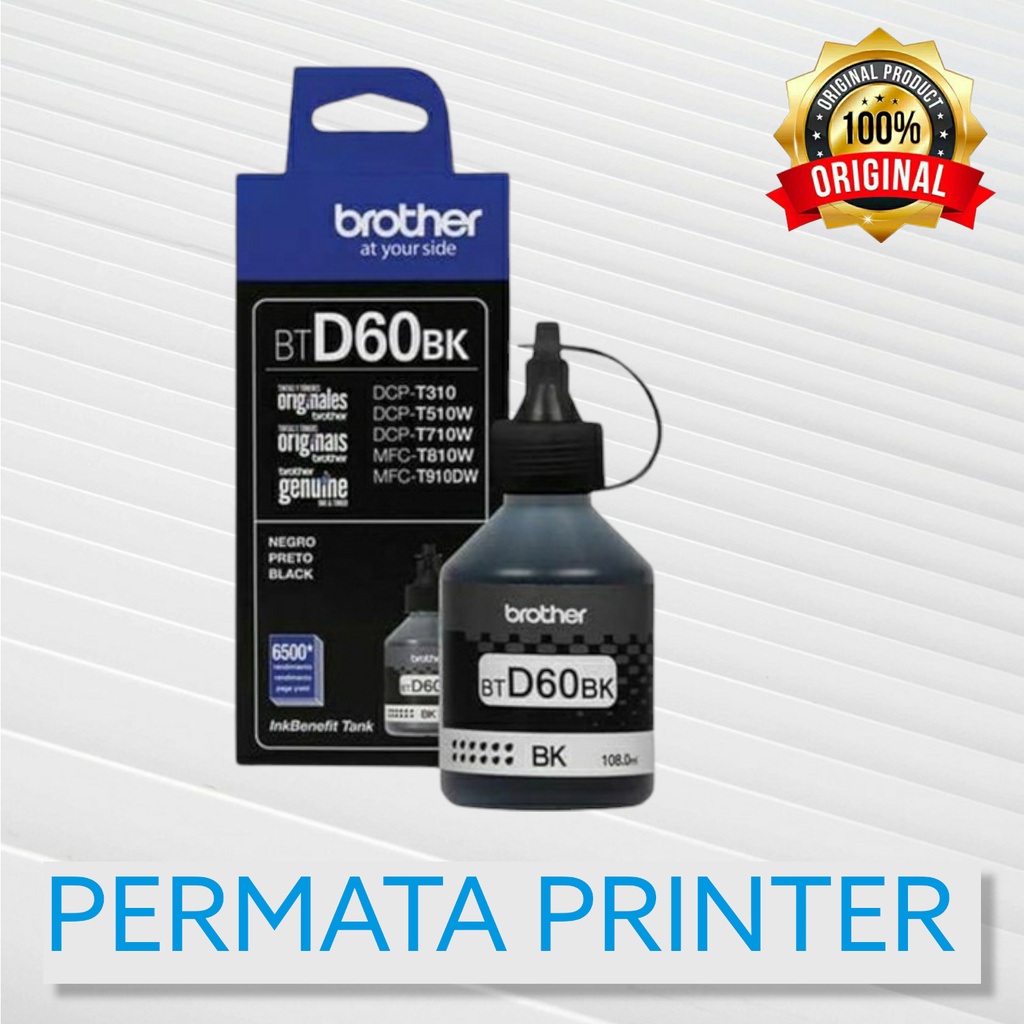 BROTHER INK BOTTLE BT-D60BK - TINTA BROTHER BLACK BTD60BK ORIGINAL