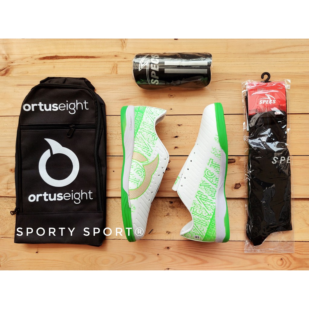 HARGA PROMO !! PAKET KOMPLIT Sepatu Futsal Ortush Ortuseight11 ravent TERBARU 1 KG MUAT 2 GRADE ORI-6