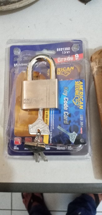 American Secure Gembok Anti Maling 50mm Short Termurah - 50 Mm Pendek