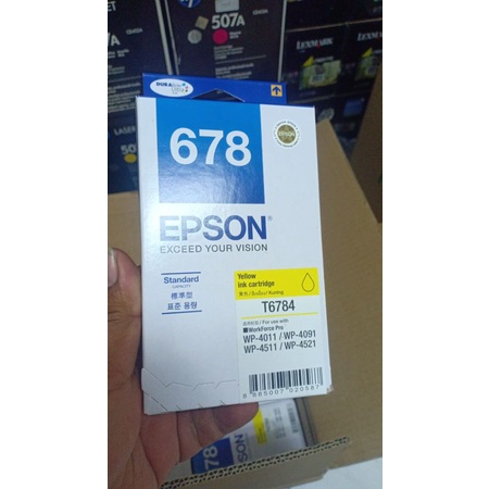 Tinta Epson 677 Black Dan 678 Color C/M/Y Original