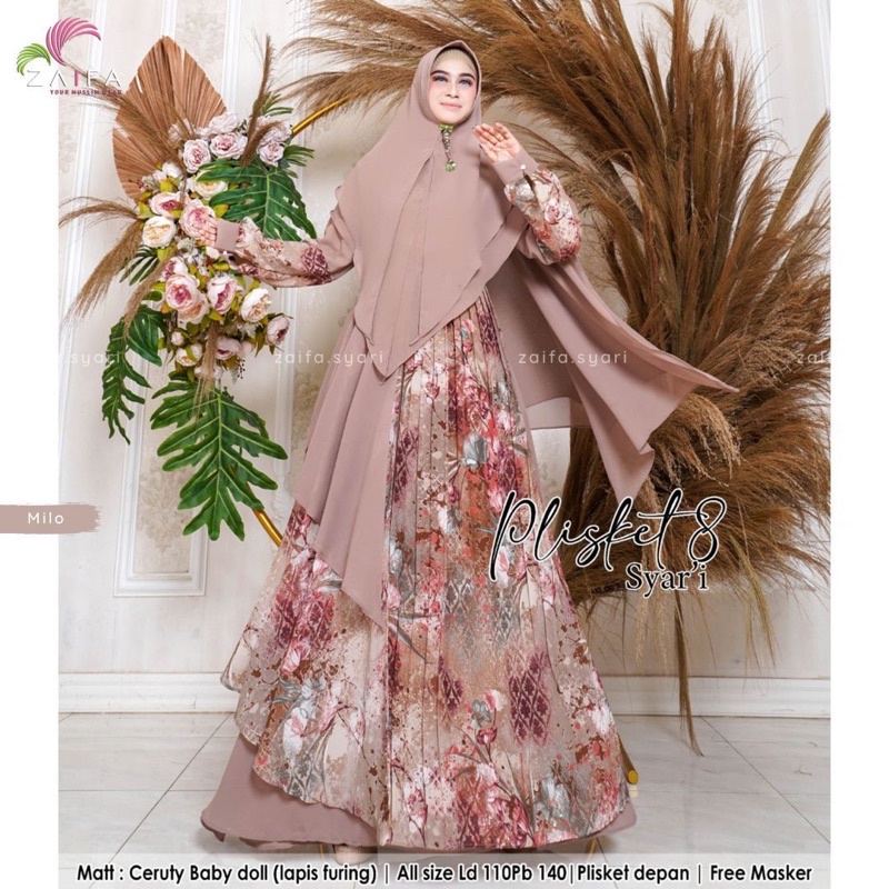 MARWAH PLISKET8 SET SYARI ORIGINAL BY ZAIFA