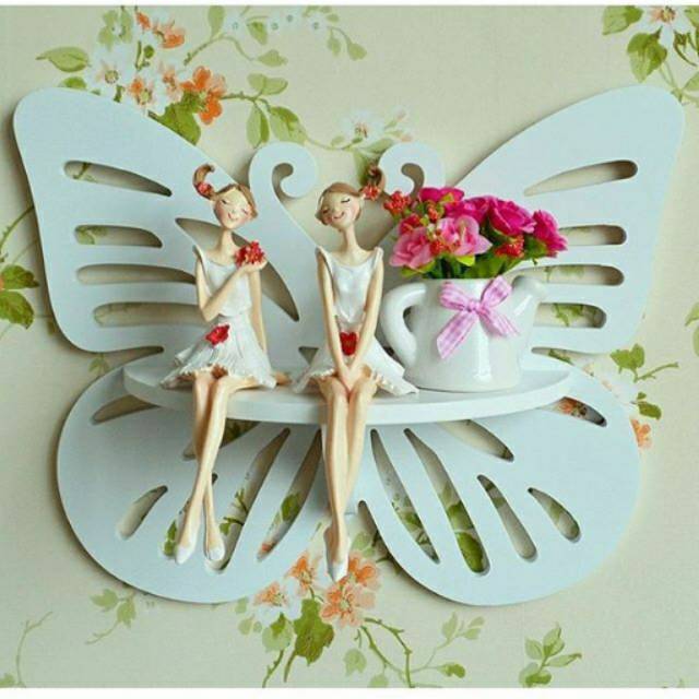 Butterfly Decorative Rack - Rak Kupu - Rak Dinding