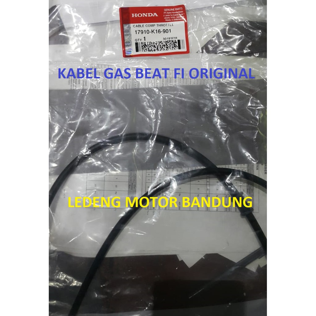 Kabel Gas Beat Fi Throttle Cable Original Honda AHM K16