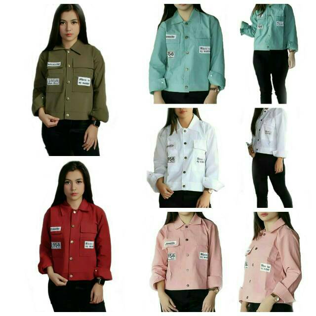 Parka Note Jaket Wanita Modist  - Jaket Parka Wanita - kemeja parka cewek/Jaket Korean Fashions Styl