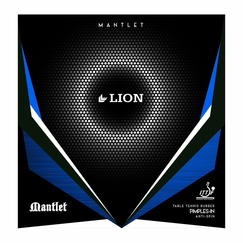 Karet Bat Tenis Meja Lion Mantlet Pingpong Rubber Anti Spin Power