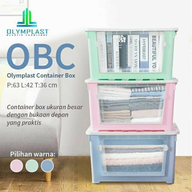 BOX CONTAINER OBC OLYMPLAST / CONTAINER / RAK PLASTIK / TEMPAT PENYIMPANAN SERBAGUNA