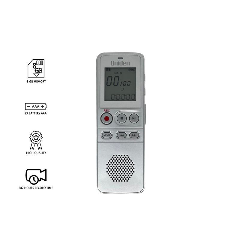 Uniden Voice Recorder ter_MURAH/Perekam Suara Uniden AA 1103 Original