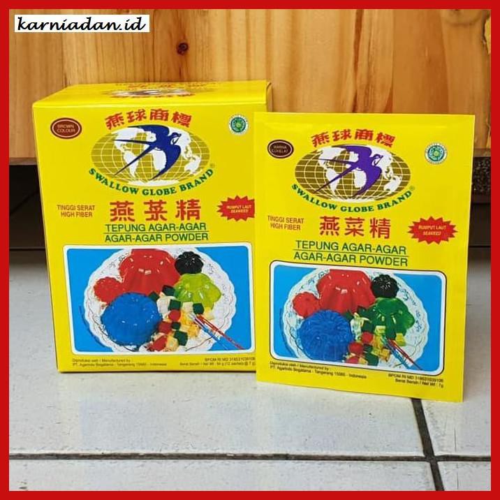 

RAGA-RAGA- 1BOX ISI 12SACHET AGAR - AGAR SWALLOW GLOBE 7GR COKLAT -GNIDUP-NAHAB.